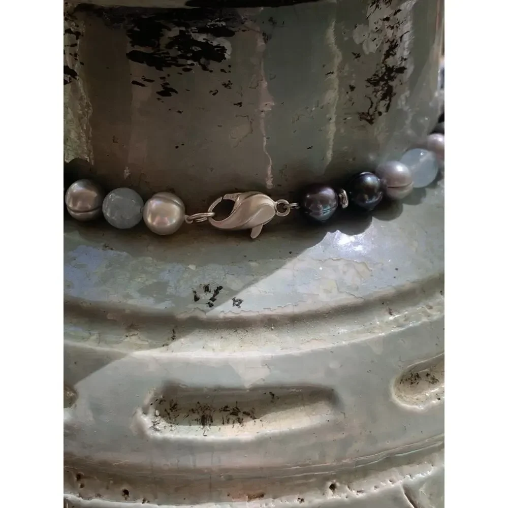 Honora Necklace 18 Inches Sterling Silver, Freshwater Pearls and Quartz - Picture 8 of 8